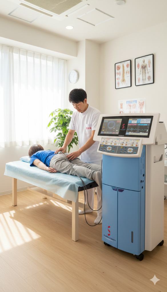 電気治療器による物理療法