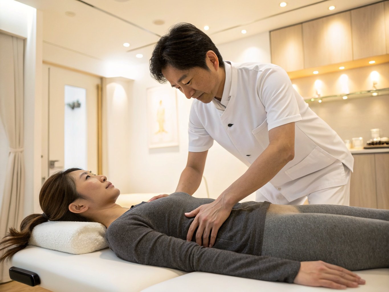 骨盤矯正の様子