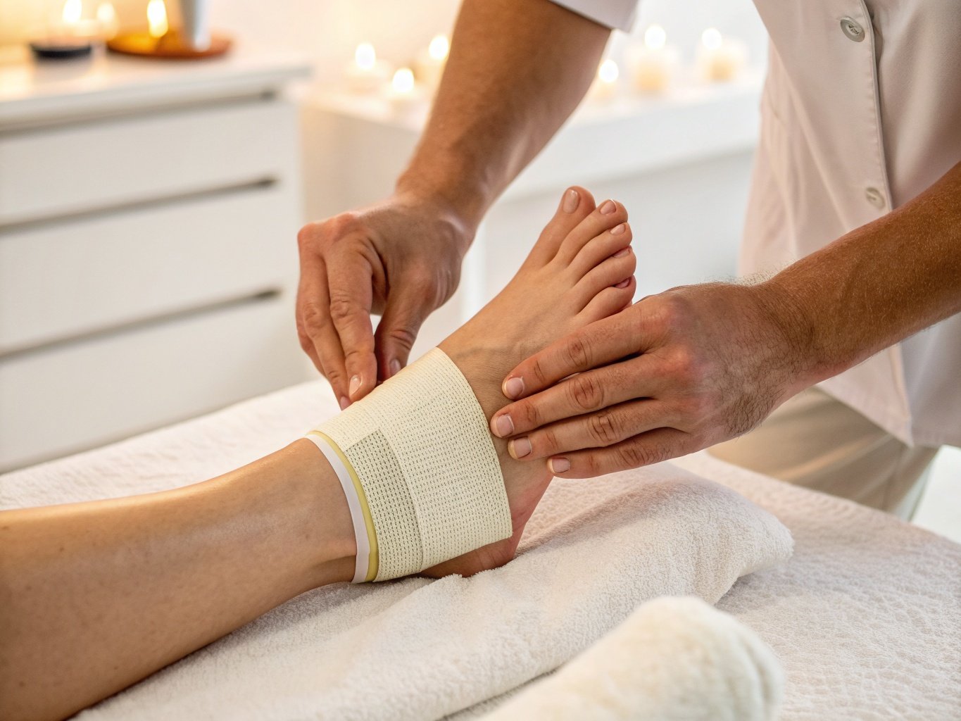 整骨施術の様子